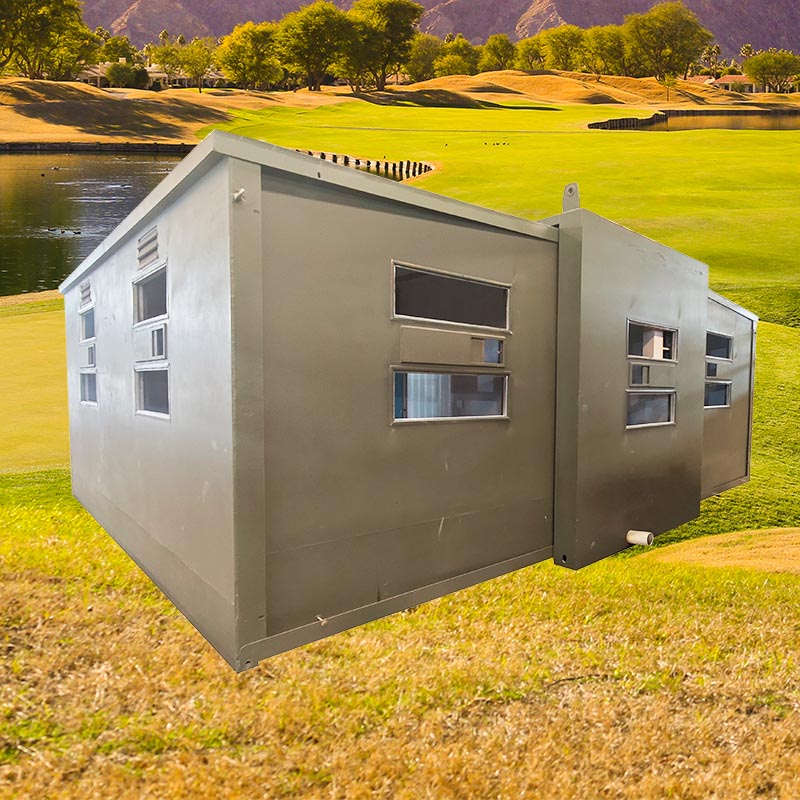 O que é uma casa dobrável à prova de balas?